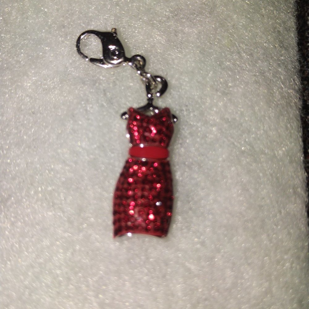 Swarovski Red Dress Charm